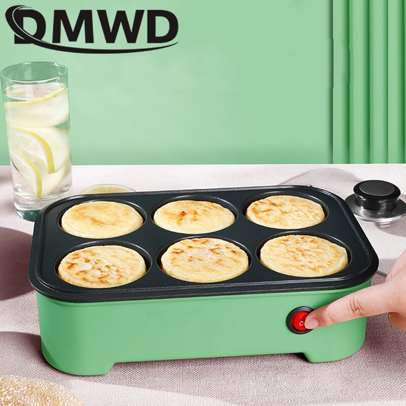 Elektrische Takoyaki Hersteller Ei Omelett Herde Krepp Pfannkuchen Gebraten Steak Braten Pfanne Chibi Maruko Backen Maschine Krake Bälle Grill: Schwarz