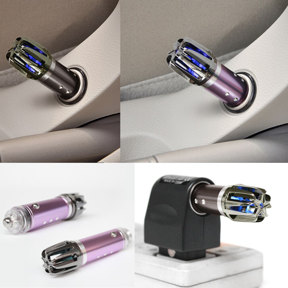 Air Ionic Purifier Auto Car Bar Ionizer Cleaner Home Fresh Oxygen Grey