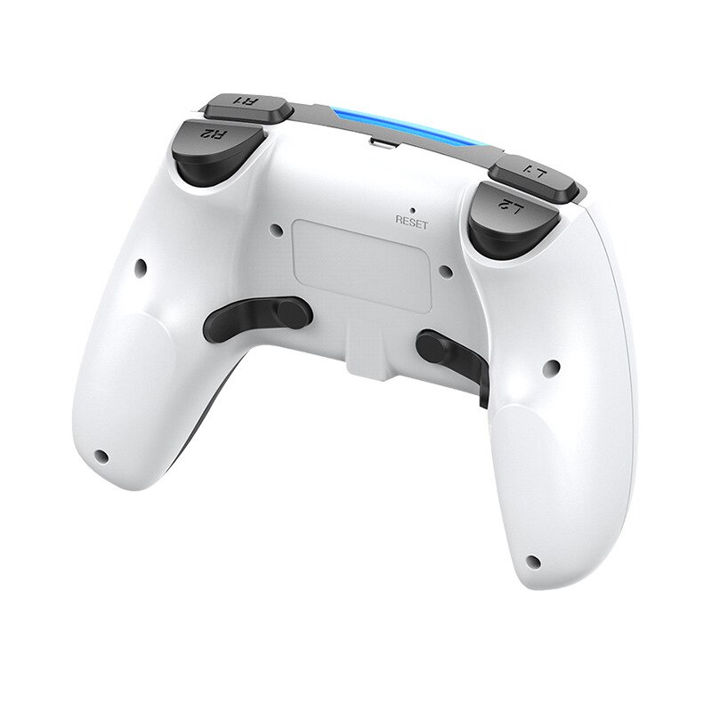 Mando de juego inalámbrico con Bluetooth para PS4, mando con doble vibración estilo PS5 para PC y Android,