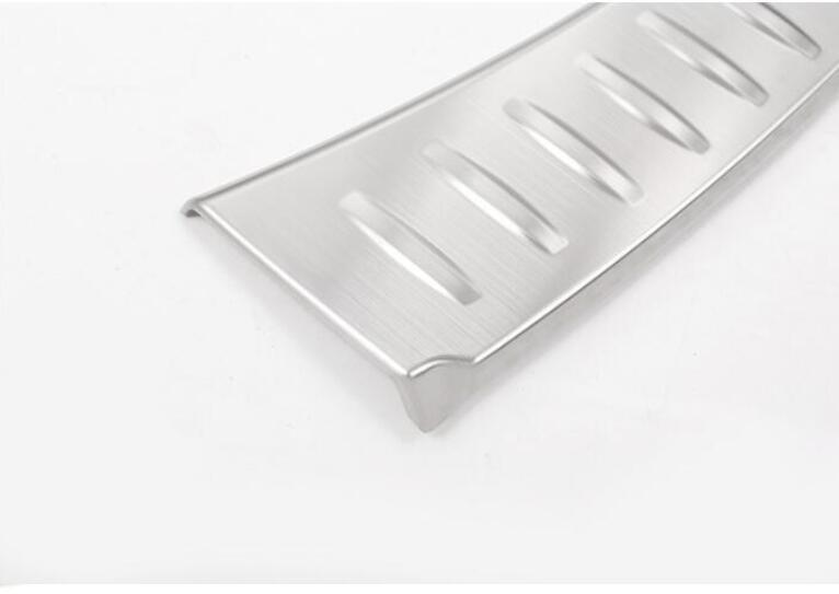 For Jaguar E-PACE EPACE Stainless Steel Back Silver Car Rear Inner Bumper Plate Cover Trim