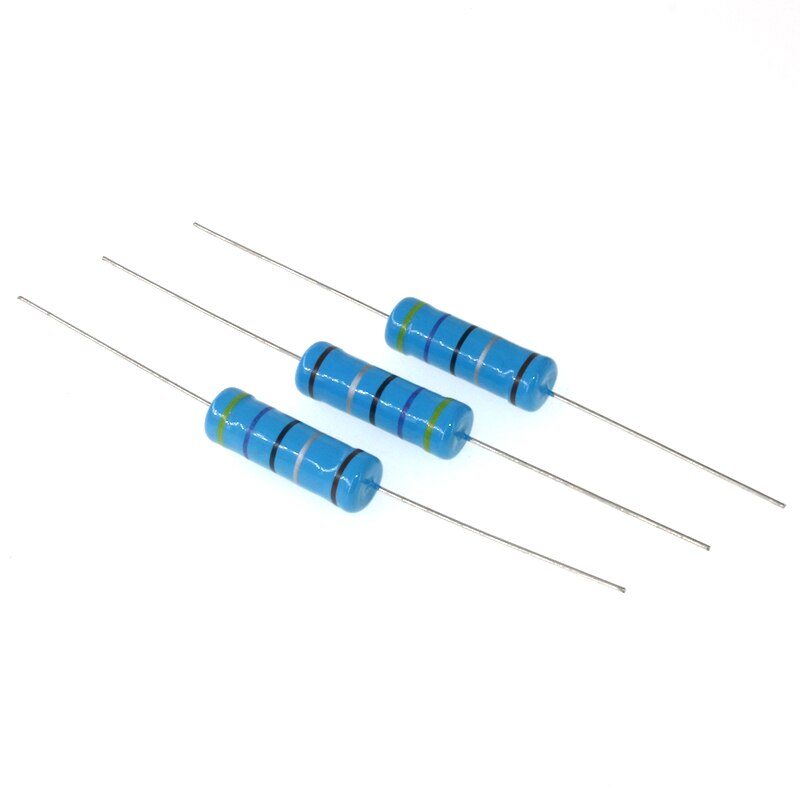 Metal film resistor series 1% 1W Watt 91R 100 120 150 160 180 200 R 220 240 270 300 330 360Ohm 390 430 470 510 560 620 680 Ohm