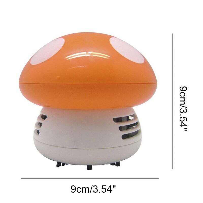 Mini Vacuum Cleaner Cute Mini Mushroom Corner Desk Table Dust Vacuum Cleaner For Car Home Computer Sweeper Household Cleaning: O