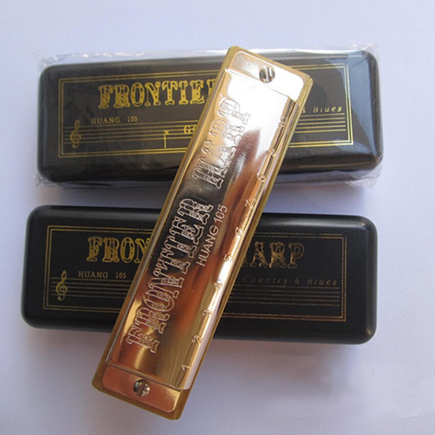 Harmonica Golden 10 Gaten C Sleutel Bruce Mondharmonica Muziekinstrument Diatonische Gaita Blues Jazz band Instrumentos musicais harp