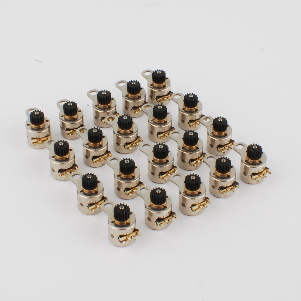 20 PCS Japan Nidec 4 Wire 2 Phase micro stepper motor D6.1xH7.7mm with plastic wheel stepping motorr for camera