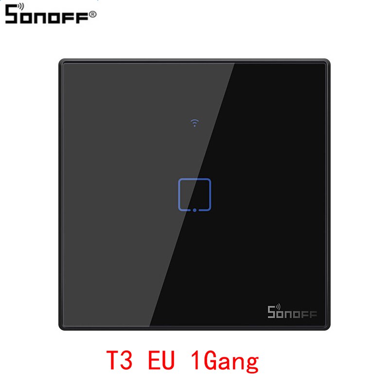 Sonoff  t3 tx wifi smart switche med 1/2/3 bander wifi switch foralexa google home home automation eu / uk / us: Eu  1 bande