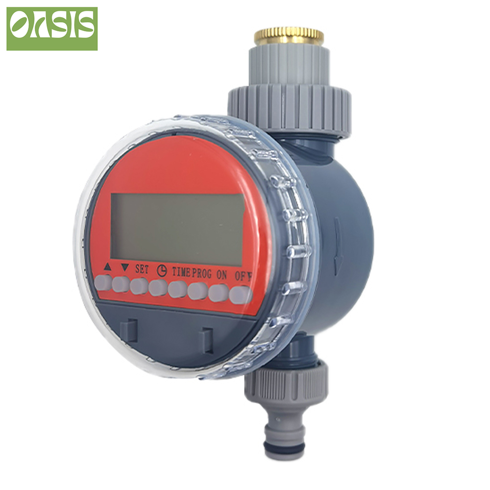 Oasis Ball Valve Irrigation Timer Automatic LCD Watering Electronic Water Tank Controller Irrigator for Home Garden Greenhouse