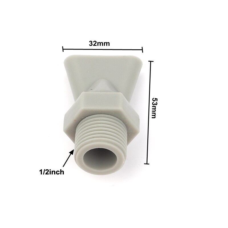 1pc 1/4,3/8,1/2,3/4 Inch Duckbill Sprinkler Male Thread Garden Irrigation Nozzle Industrial Agriculture Flat Nozzle: 1l2inch