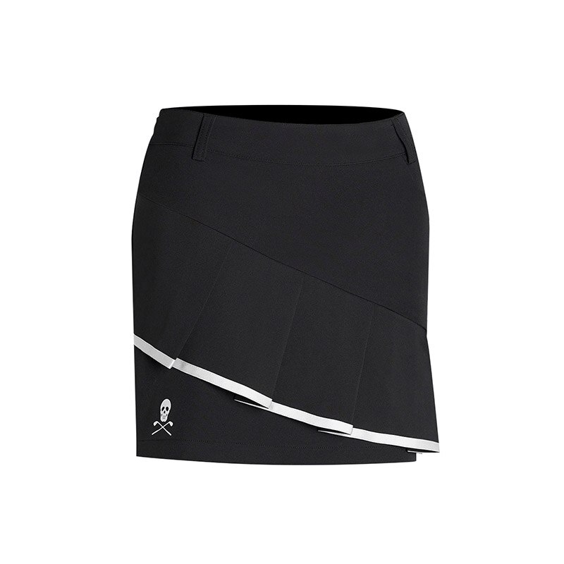 Women's Athletic Skorts Lightweight Active Skirts Running Tennis Golf Workout Sports: Black / S
