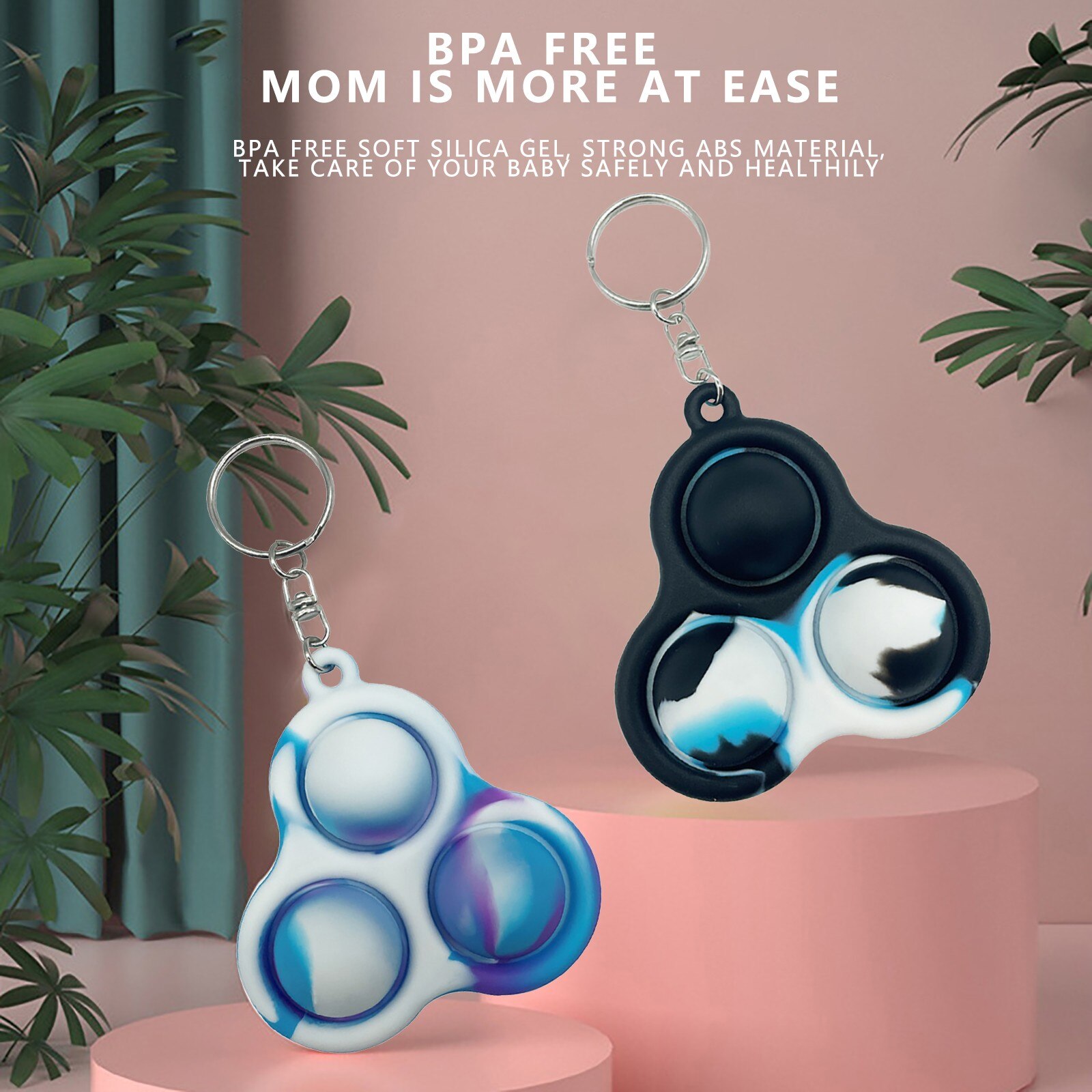 Divertente semplice fossetta Fidget giocattoli sollievo dallo Stress bambini adulti fossetta giocattoli Squishy educazione precoce bordo di allenamento intensivo bolla Pop