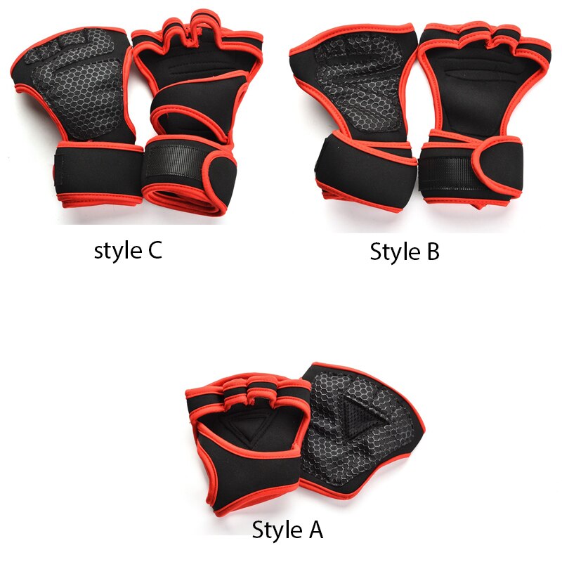 1Pair Dumbbells Gloves High Elastic Breathable Anti-Slip Silicone Weightlifting Wristband Grip Bracer Gloves Indoor Sports Glove