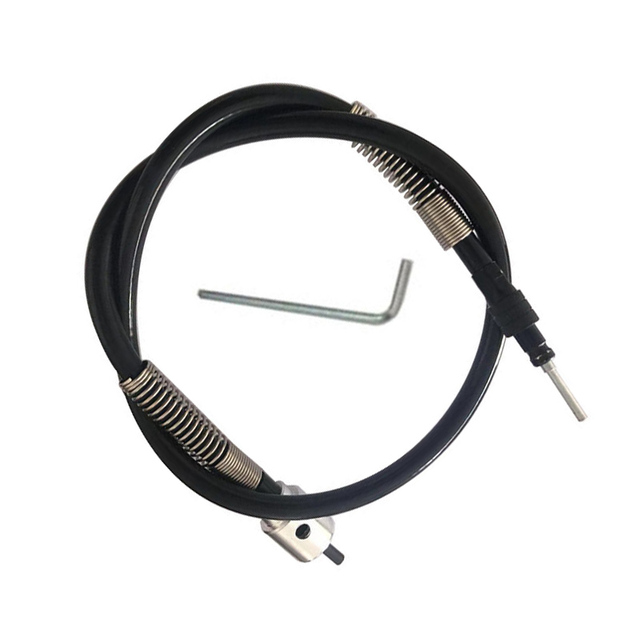 Eje Flexible para herramienta de grabado, eje Flexible compatible + pieza de mano para taladro eléctrico estilo Dremel, accesorios para herramientas rotativas: BlackFlexible shaf