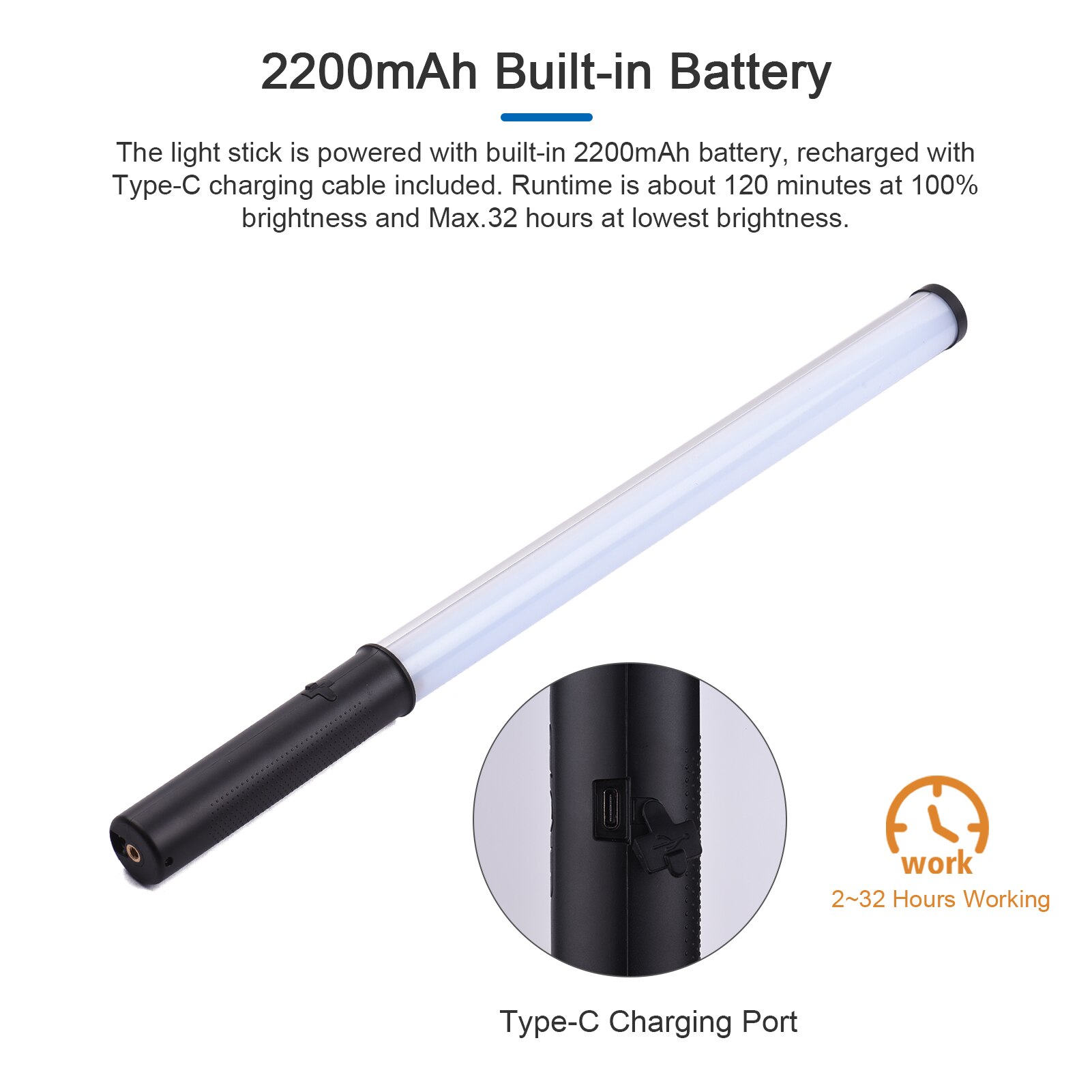 Andoer Rgb Led Video Licht Wand 10W 3000K-6000K 6 Kleuren 10%-100% Dimbare 150 kralen 1200LM Met 9 Effecten Afstandsbediening