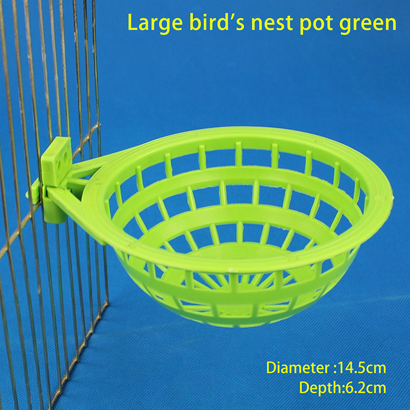 1PC Bird Hatching Accessories Plastic Canary Nest Cage Decorative Cages Bird Eggs Nest Pan Pet Birds Hatching Tools Supplies: black