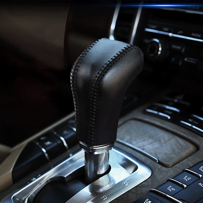 Automobile Leather Gear Headgear Handle Head Protective Cover For