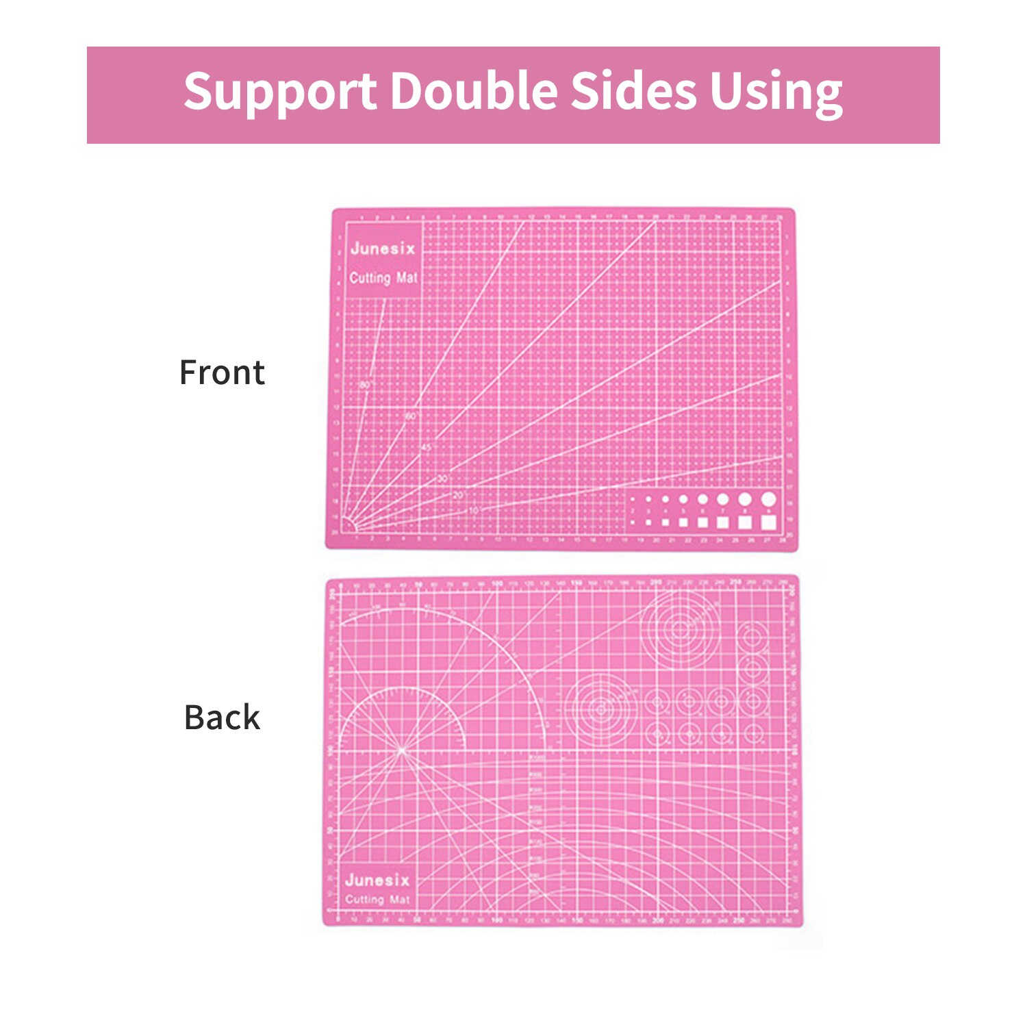 A4 Cutting MAT 30*22cm Self Healing Cutting Mat Double-sided Non-slip PVC Board with Gri d Lines Angles for Scrapbooking