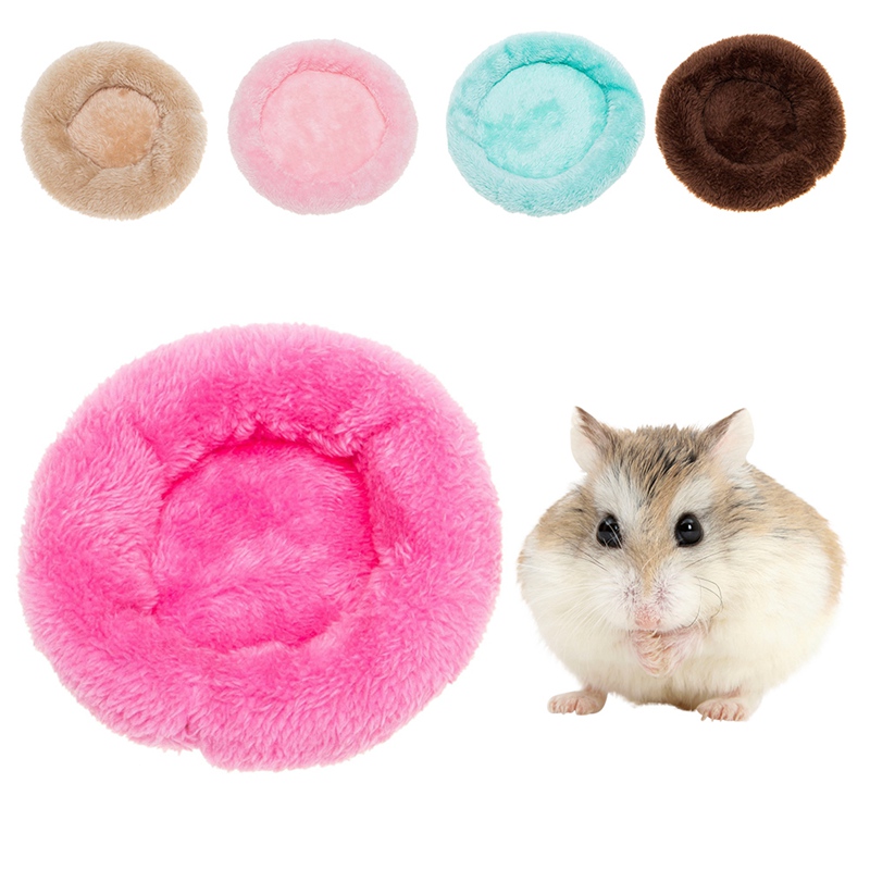 Cama de conejillo de indias de lana suave para invierno, miniesterilla para hámster, rata, cama para dormir, sofá para casa de hámster, erizo, suministro para mascotas