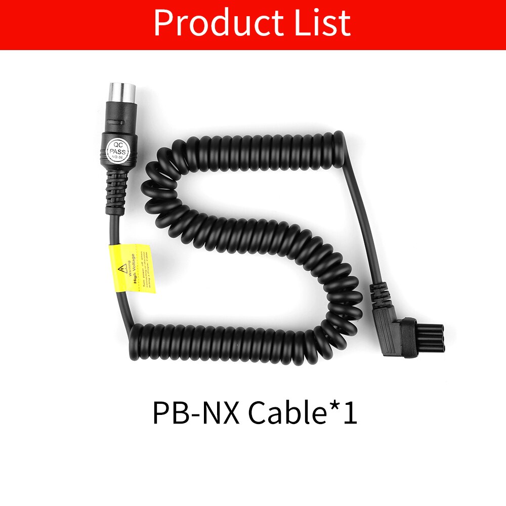 Godox nx conector cabo de alimentação para pb820 pb960 flash power pack para nikon speedlite