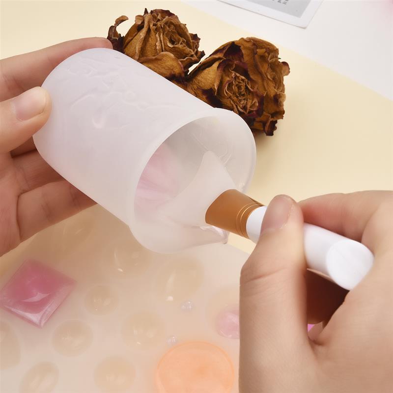 5 farben Silikon Pinsel Epoxid Kleber Harz Schmuck Machen Werkzeuge DIY Werkzeug Kristall Kleber Pinsel Leicht zu Reinigen