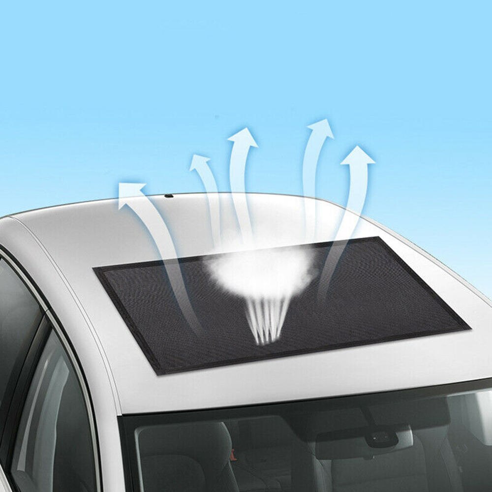 Magnetic Car Sunroof Foldable Sun Shade Roof Sunscreen Insulation Sun Visor UV