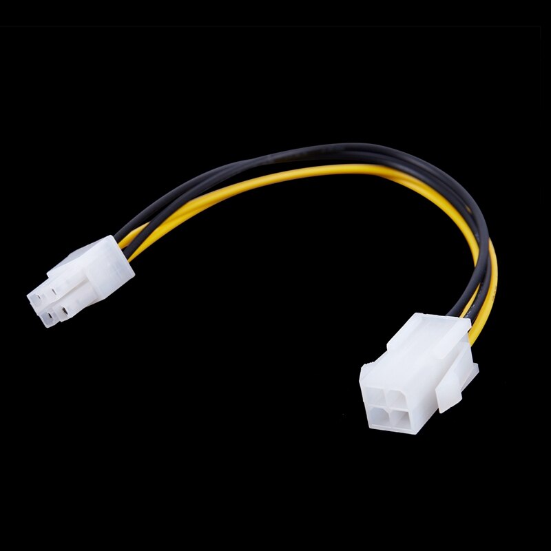 RISE-20CM/8Inch 12V 4 Pin Male to 4 Pin P4 Female CPU Power Supply Extension Cable