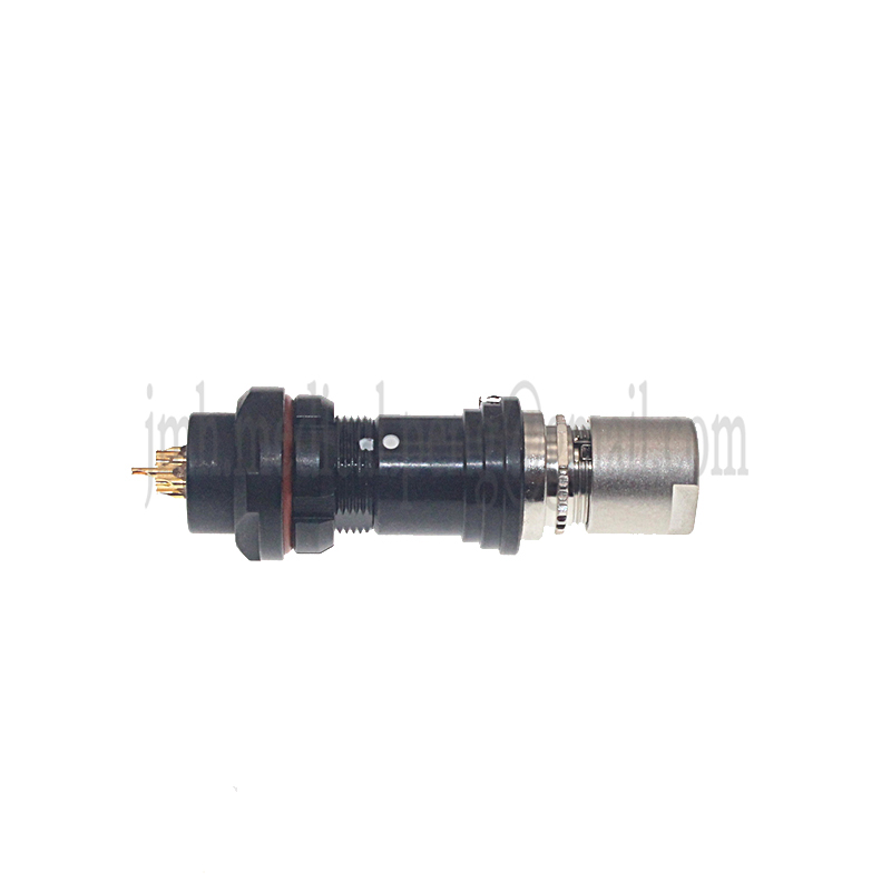 Compatible Fischer 102 M9 0F 2 3 4 5 7 9Pin Short Push-pull Self-locking Round Plug Socket Half-moon Positioning Pin Connector