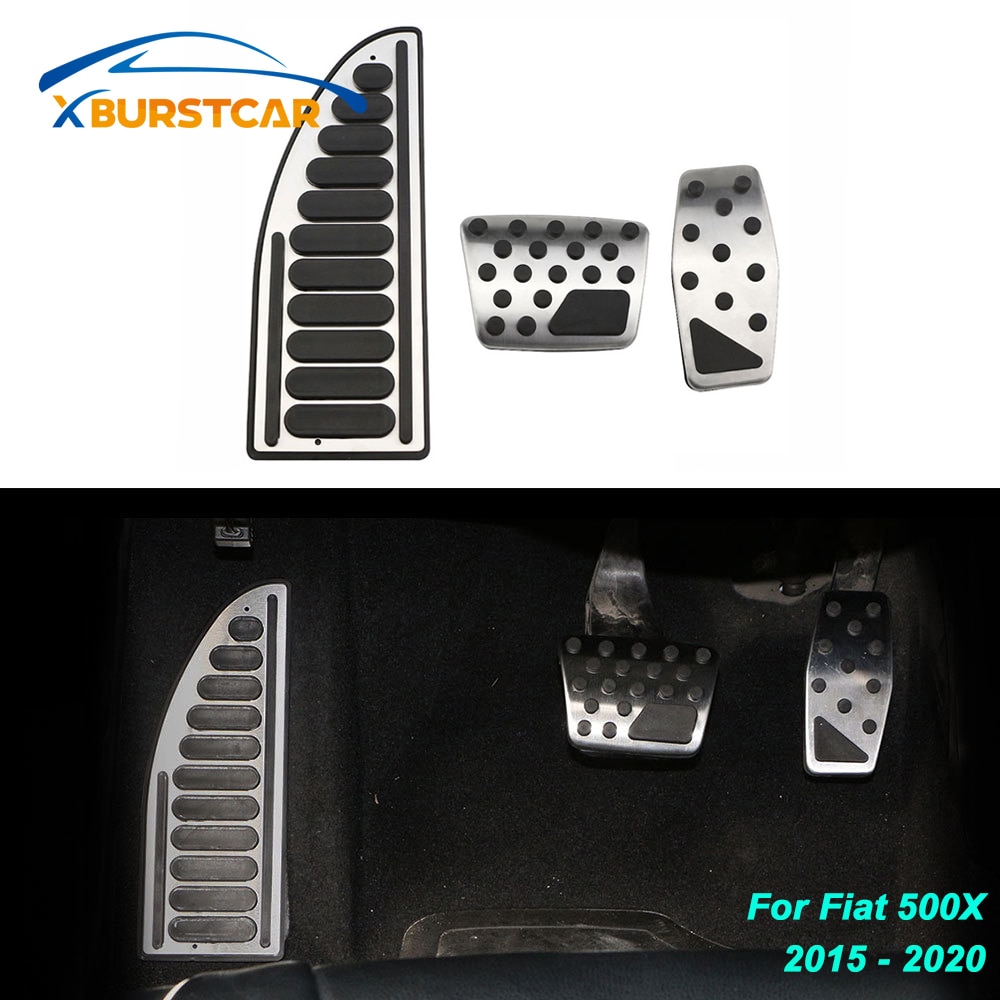 Xburstcar in auto Pedale Del gas Pedale del Freno Della Copertura Resto Pedale Misura per fiat 500 X 500X 2015 - 2020 auto pedali Accessori