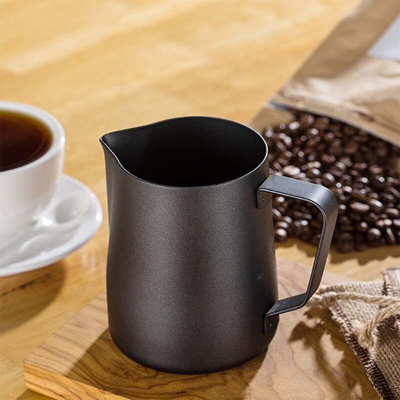 350ml roestvrijstalen kannen met antiaanbaklaag, melkopschuimkan, espressokan, barista, ambachtelijke koffie, latte, melkkan