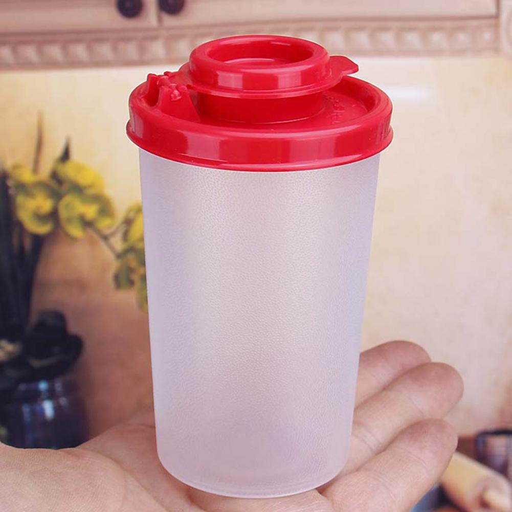 Kitchen Transparent Seasoning Jar Kitchen Spice Rack Condiment Bottle Double Lid Seasoning Box Whole Grain Storage Box