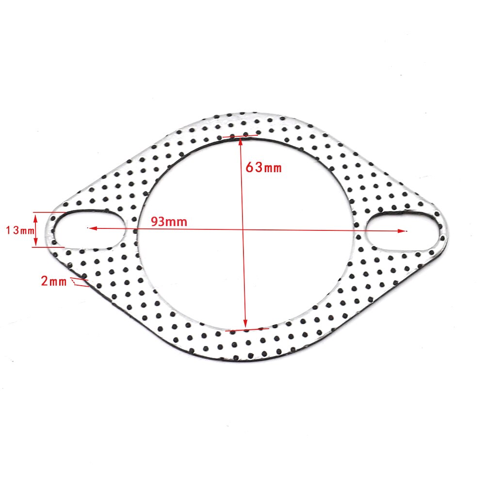 Cnspeed alumiini 2.5 tuuman 63mm auton moottorin pakokaasutiiviste syöksyputken laippa yleispakoputken tiiviste 5 kpl/erä