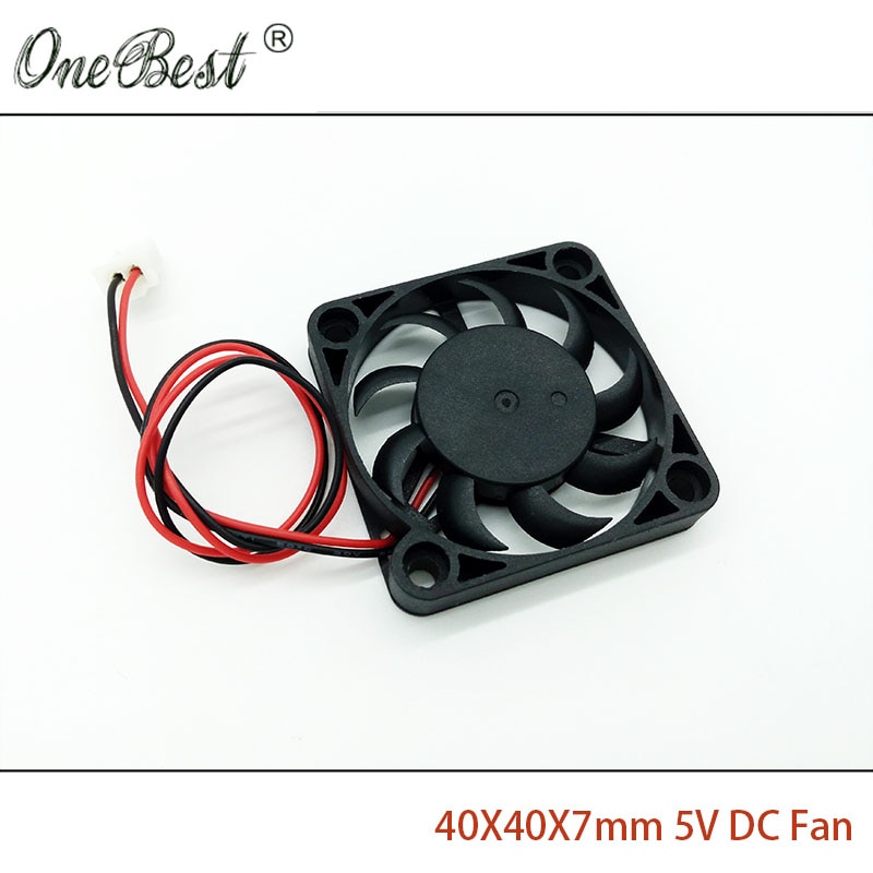 4007 bezszczotkowy ultra-cienki wentylator DC 5V 4cm 40mm 40X40X7mm mały zasilacz wentylator xh2.54-2Szpilka długość 200mm darmowa wysyłka