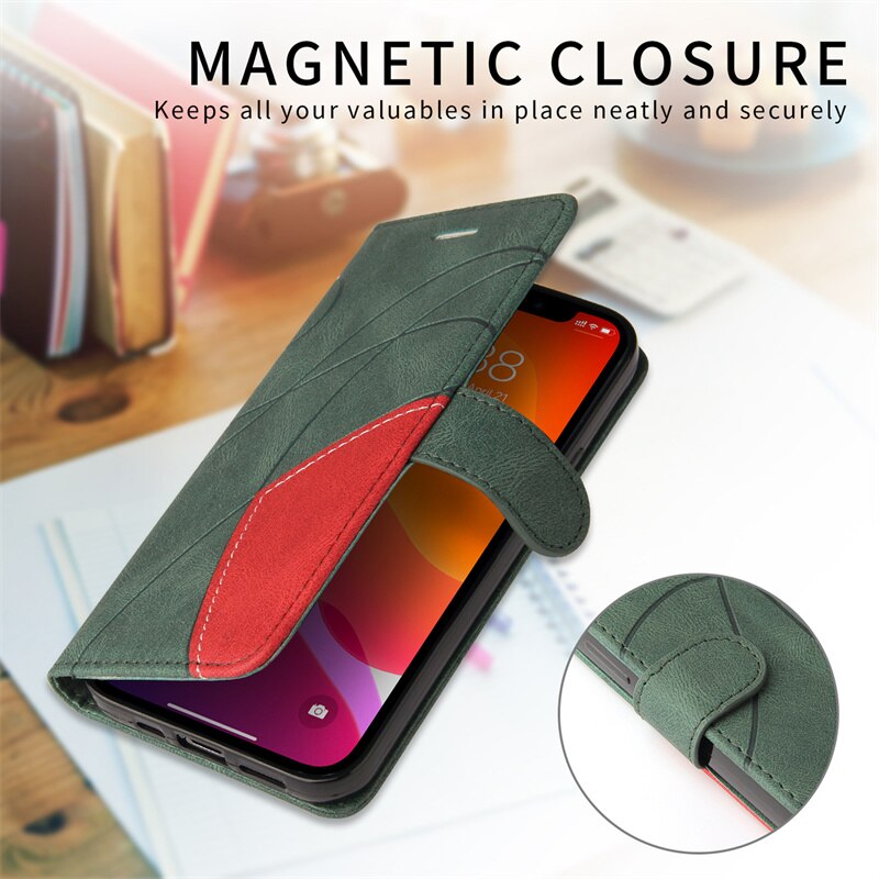 Dla Motorola Moto E20 E40 E 20 E 40 Case skórzany stojak odwróć Funda dla Moto Edge 20 Pro Lite pokrywa posiadacz karty Slot kabura torba
