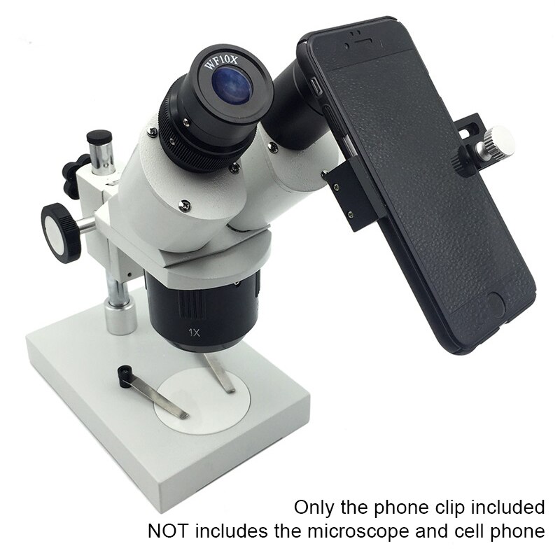 Adaptateur universel de support pour téléphone portable avec pince de téléphone oculaire 10X se connecter avec un Microscope stéréo