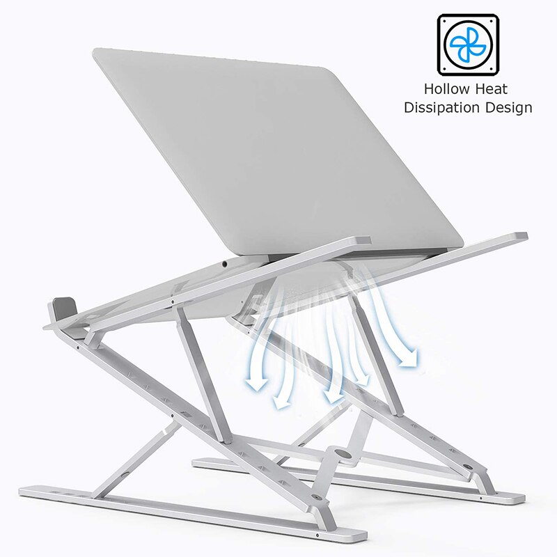 Stand Adjustable, Multi-Angle Ergonomic Laptop Desk Stand Lightweight Stand for All Laptops 10-17.3inch