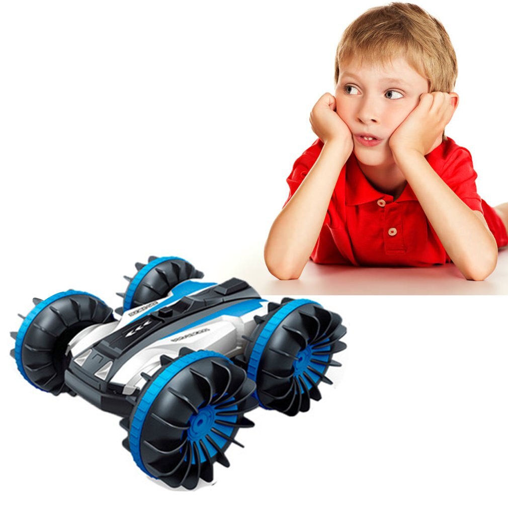 Remote Control Amphibious Stunt Car Waterproof Double-Sided Driving Car Water And Land Robot Car For Kids