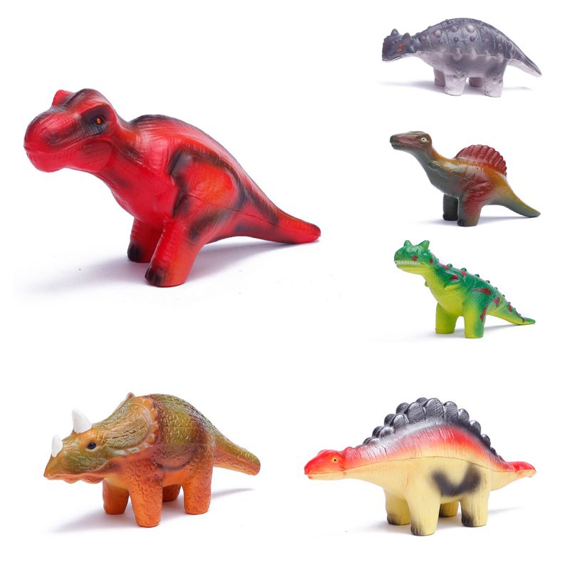 6 Stuks Dinosaurus Squishy Speelgoed Set Voor Langzaam Stijgende Stress Super Zacht