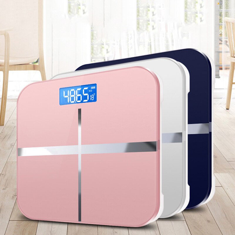 Body Weighing Digital Body Weight Scale LCD Display Glass Smart Electronic Scales