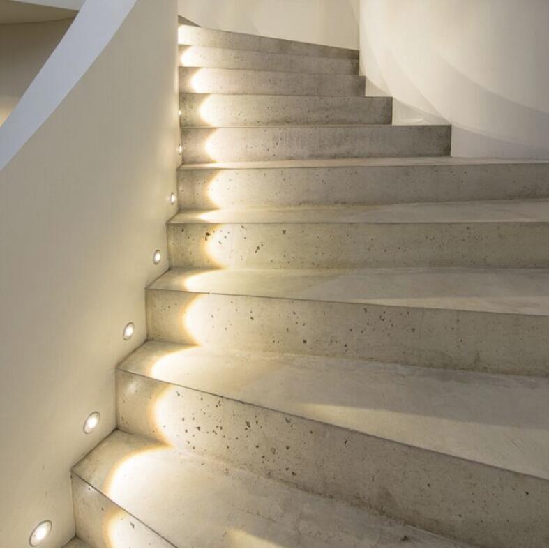 Iluminación LED de paisaje, 1W, 3W, luz de pavimento, Mini luz Led, 12V, 24V, lámparas enterrada para suelo, terraza, escaleras