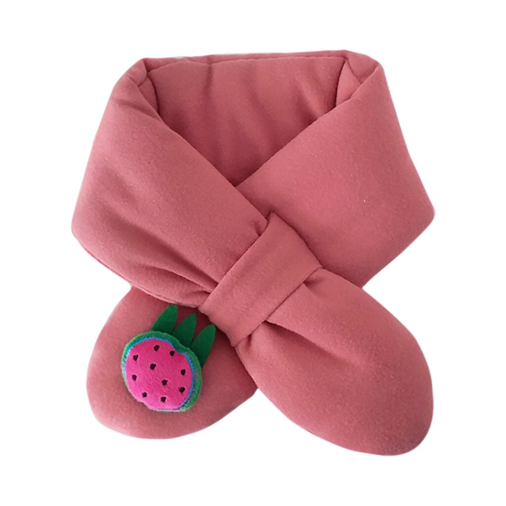 Invierno Cruz unisex bufanda cuello de algodón exterior bufanda cálida para niños hermosa y encantadora ocio piel suave: Hot Pink