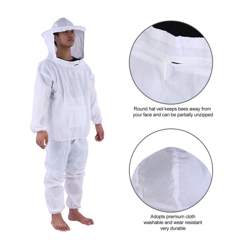 traje de protección de apicultor equipo de apicultura pantalones de chaqueta con capucha