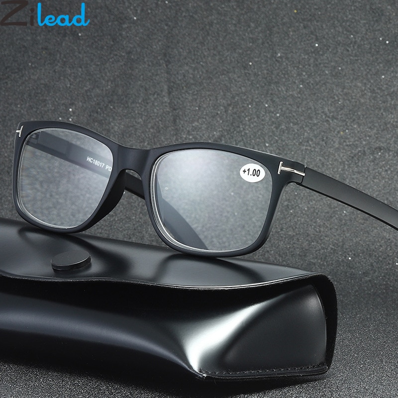 Zilead Klassieke Zwarte Leesbril Ultralight Vrouwen & Mannen Prebyopia Bril Mannen Vrouwen Verziendheid Brillen Eyewear Voor Oudere