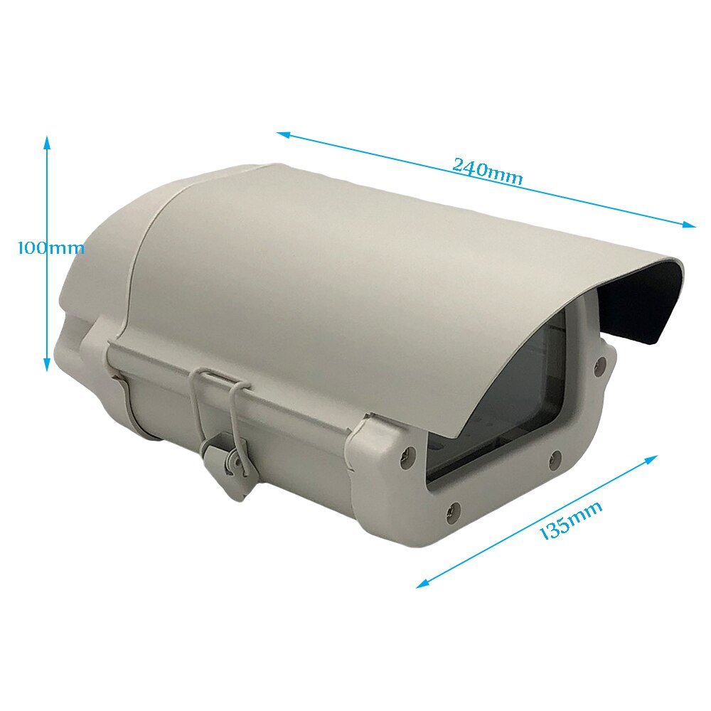 6 Inch Outdoor Housing Exterior Camera House Casing External CCTV Box Waterproof Full Sealed with Aluminum Bracket
