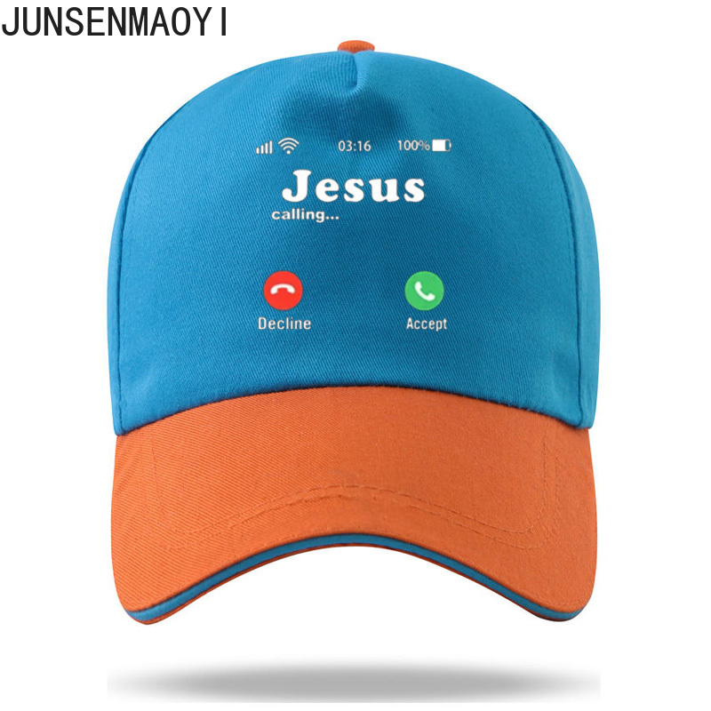 Casquette de baseball unisexe drôle avec document imprimé de Jésus, chapeaux décontractés, hommes et femmes, Jésus appelle accepter ou refuser, CasAdvantages: green
