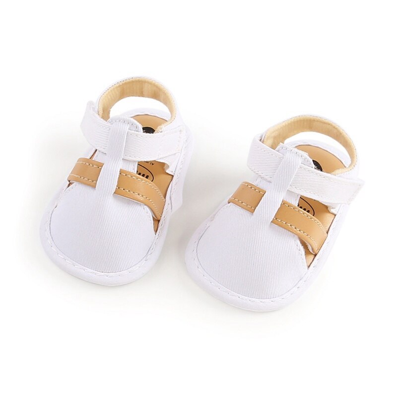 Gentleman Baby Sandals Toddler Infant Hollow Soft presepe suola scarpe di tela Little Boys Kids Soft presepe Prewalker sandali zoccoli