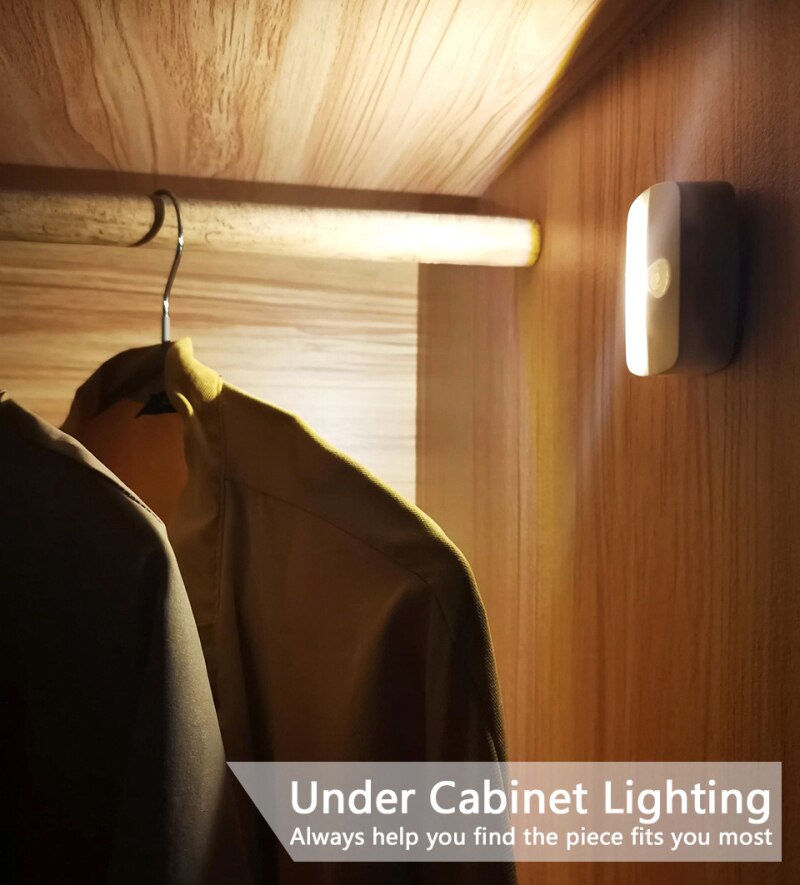 1PC Intelligent corps humain Induction veilleuse LED infrarouge Induction lumière armoire armoire PIR veilleuse articles ménagers