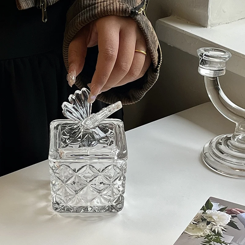 3d szklane słoiki z pokrywką w kształcie motyla, dozownik cukru, słoik na przyprawy, artykuły kuchenne, dekoracja domu, słoik na miód