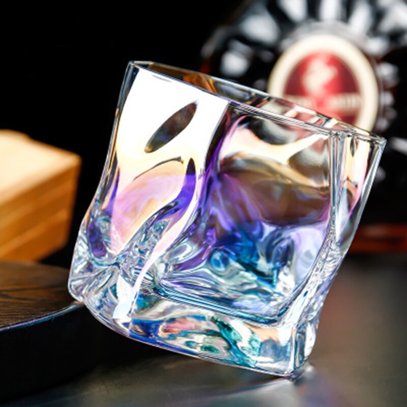Set Van 2-multicolor Onregelmatige Vormige Partij Whiskey Glas Club Bier Wijn Glas Cup GLA-105