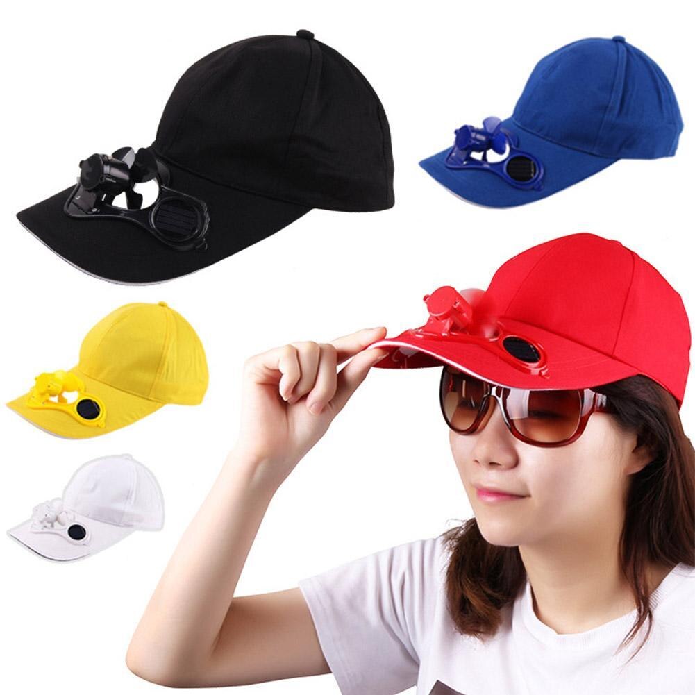 Casquette de ventilateur solaire, chapeau d'extérieur, Protection solaire, batterie, pas d'énergie, casquette de vélo, soleil pour la pêche, Z4F7