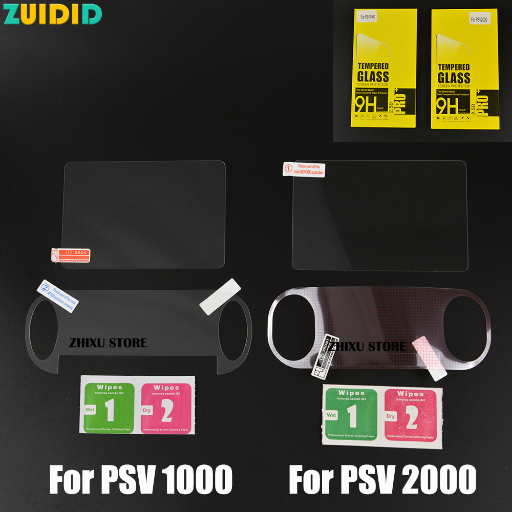 Protector de pantalla Full HD para Psvita, película frontal y trasera de vidrio templado transparente para PS Vita PSV 1000 2000 PSV1000 PSV2000