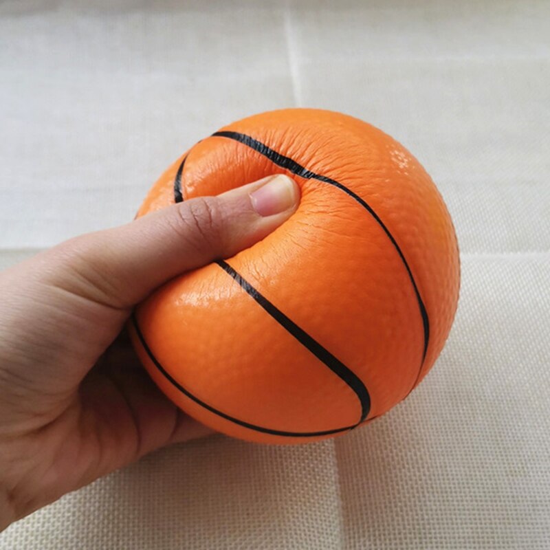 Pelotas de baloncesto de 10cm para bebés, bolas para apretar de espuma suave, antiestrés