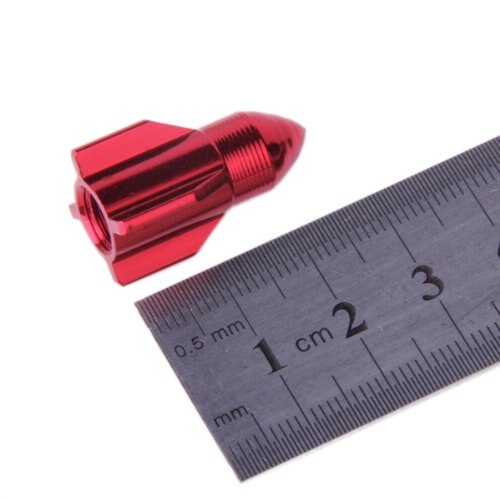 5 stuks kleurrijke raketvormige ventieldopjes voor fietsen